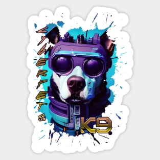 Cyberpets K9, dog, canine, pet , cyberpunk Edgerunners inspired Sticker